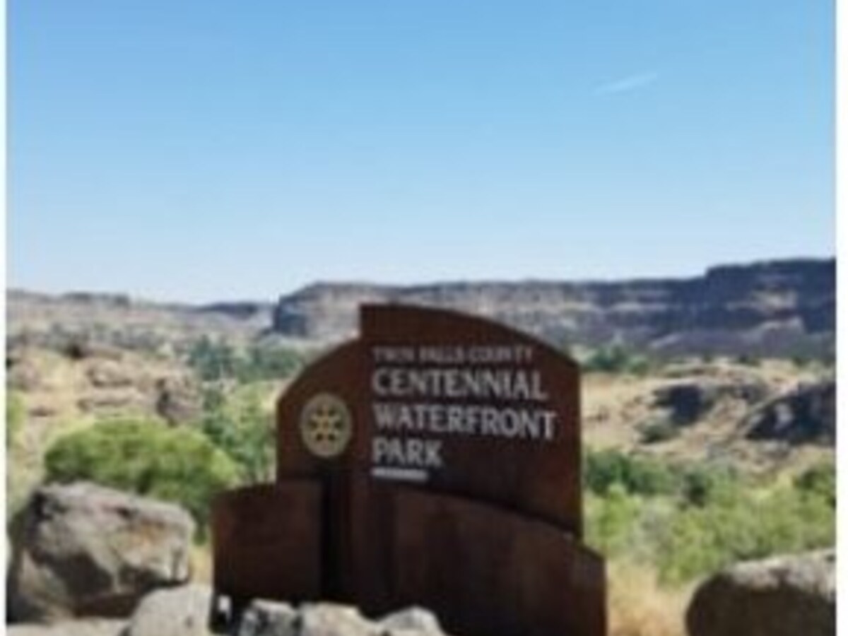 Centennial Waterfront Park along the Snake River in Twin Falls